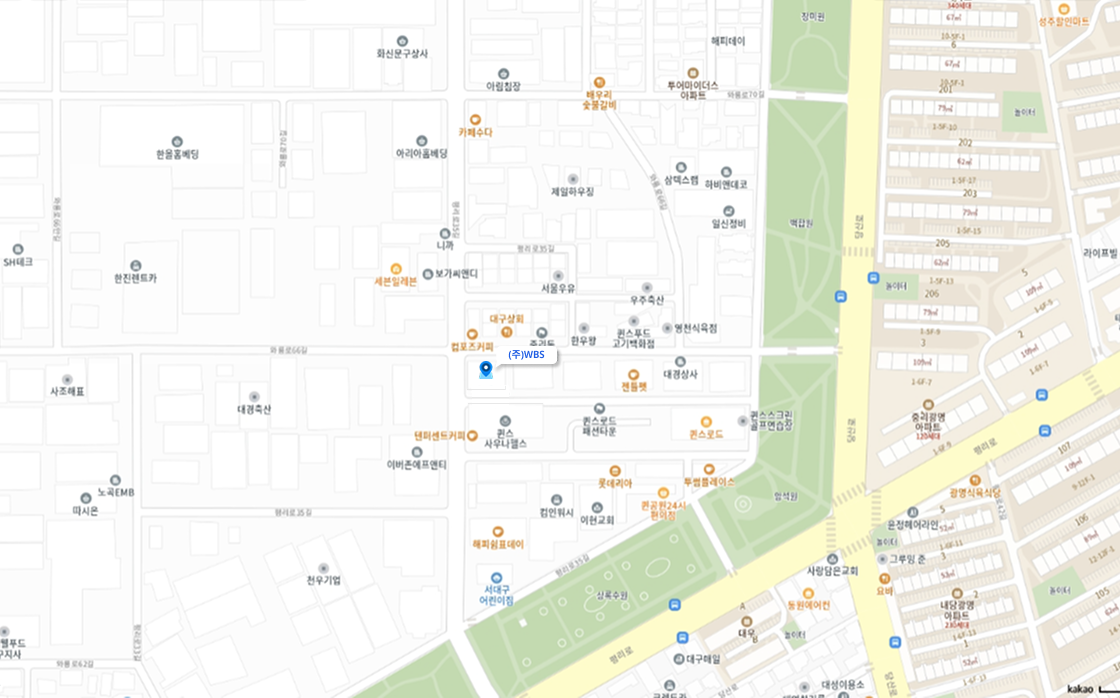 대구 본사 위치 지도